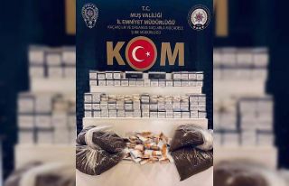 Muş’ta kargo ile kaçak tütün sevkiyatı polise...