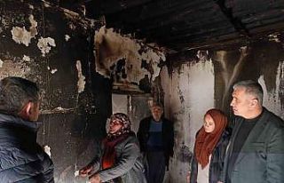 Niğde’de yangın çıkan evde inceleme yapıldı