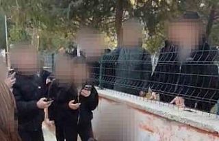 Okul önünde akran zorbalığı kameraya yansıdı:...