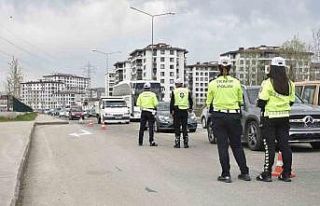 Ordu’da bir haftada 18 binden fazla araç ve sürücüsü...