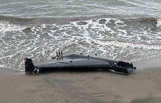 Ordu’da sahilde insansız hava aracı parçası...