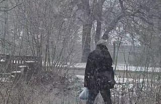 Pınarhisar’da gece fırtınası ilçeyi beyaza...