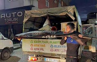 Rize’de kaldırım işgallerine yönelik reklam...