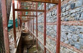 Sadabad Sarayı’nda restorasyon çalışmaları...