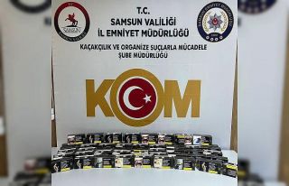Samsun’da 11 bin 200 adet makaron ele geçirildi