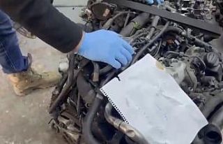 Samsun’da 13 gümrük kaçağı otomobil motoru...