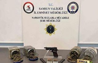 Samsun’da bir kişi uyuşturucu ve silahla yakalandı
