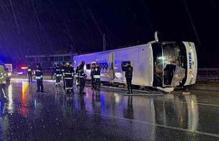 Samsun’da yolcu otobüsü devrildi: 6 yaralı