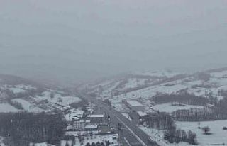 Samsun’da yüksek kesimler beyaza büründü