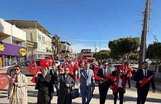 Silifke’de bayrak yürüyüşü