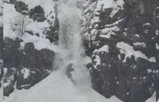 Şırnak’ta çığ düşme anı kamerada