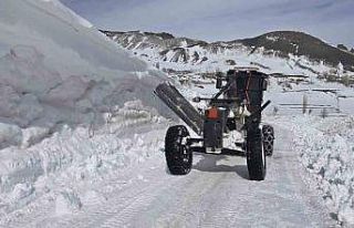 Son yılların en yoğun kar yağışını alan Iğdır’da...
