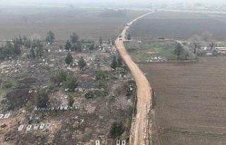 Suruç’ta mezarlık yolunda çalışmalar başladı