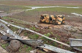 TAG Otoyolu’nda kontrolden çıkan askeri araç...