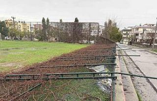 Tarsus’ta yağmur ve fırtına etkili oldu, seralar...