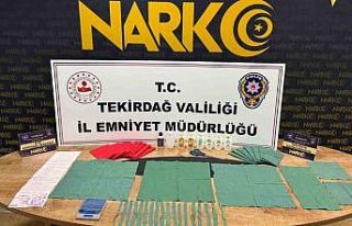 Tekirdağ’da 27 bin kullanımlık uyuşturucu ele...