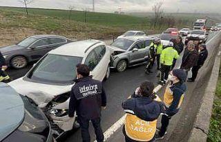 Tekirdağ’da zincirleme kaza: 4 araç birbirine...