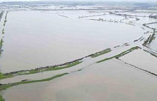 Terme’de ovada su taşkını, yüksekte kar esareti