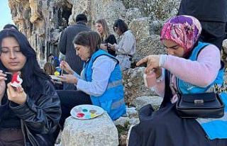 Tlos Antik Kenti’nde tarih sanatla canlandı
