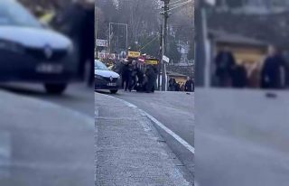 Trafikte tekme tokat yol verme kavgası