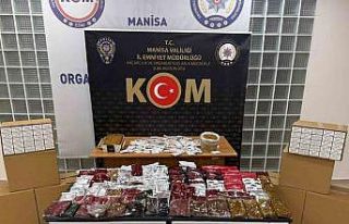 Turgutlu ve Kırkağaç’ta kaçak tütün operasyonu:...