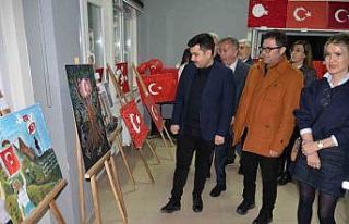 Türkeli’de bayrak sevgisi sanatla buluştu