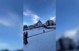 Uludağ’daki teleferik kuyruğu şaşırttı