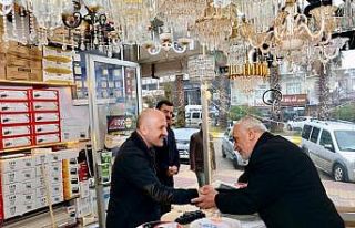 Vali Varol’dan Kahta esnafına moral ziyareti