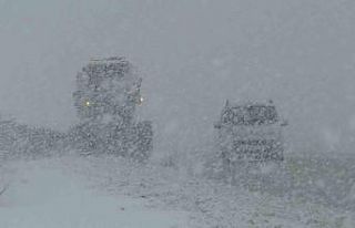 Van Kurubaş Geçidi’nde kar yağışı ve sis etkili...