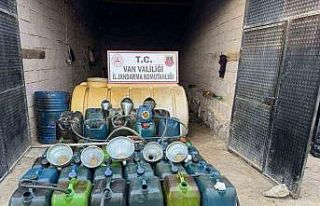 Van’da kaçak akaryakıt ele geçirildi