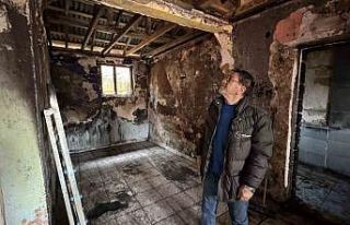 Yangın mağduru engelli vatandaş yardım bekliyor;...