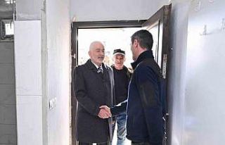 Yangında evini kaybeden aileye yeni yuva