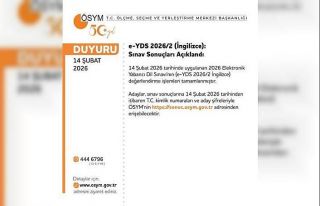 YDS 2026/2 sonuçları açıklandı