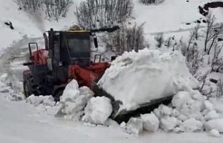 Yedisu’da kar kalınlığı 1 metreyi aştı, ekiplerin...