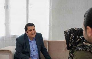 Yılmaz’dan evi yenilenen Beyazkurt ailesine ziyaret