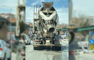 Yola beton döken mikser sürücüsüne 839 bin lira...