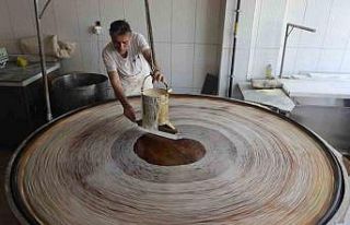 45 yıllık bakır ocakta geleneksel tel kadayıf