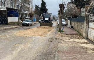 Adıyaman’da bozulan yollara müdahale