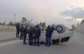 Adıyaman’da otomobil takla attı: 3 yaralı