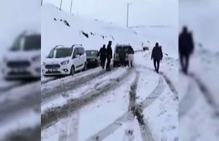 Adıyaman’ın yüksek kesimlerinde kar yağışı