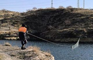 Ağ ile avlanma yasağına uymayan şahsı jandarma...