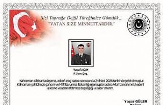 Ağrı’da askeri araç kazası: 1 uzman çavuş...