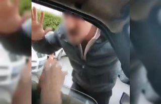 Ailesinin yanında saldırıya uğrayan sürücünün...