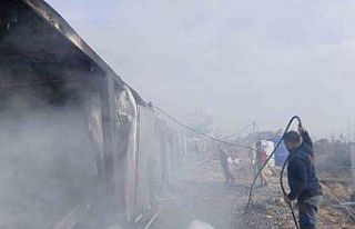 Alacağını alamayan imalatçı konteyneri ateşe...