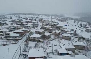 Amasya’ya Mart ayında kış geri döndü, Alan...