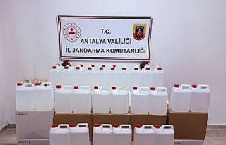 Antalya’da 500 litre kaçak etil alkol ele geçirildi
