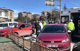 Araç içerisindeki köpek üzerine atlayınca direksiyon...