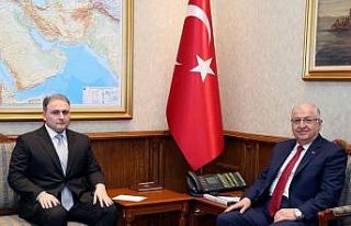 Bakan Güler, Azerbaycan Savunma Sanayii Bakanı Mustafayev...