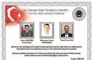 Bakan Güler’den Katar’daki helikopter kazasındaki...