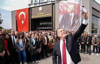 Başkan Dutlulu, Büyükşehir ve MASKİ personeliyle...